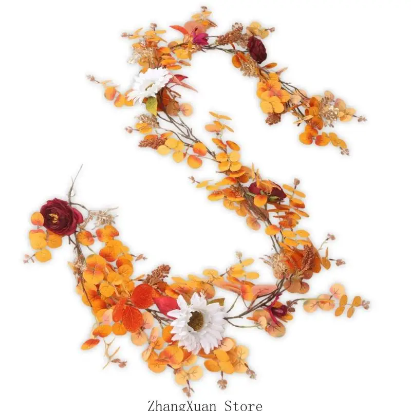 Saisonaler Thanksgiving-Blumenakzent mit bewässerungsfreiem Innendisplay, 3 x – Detail 7