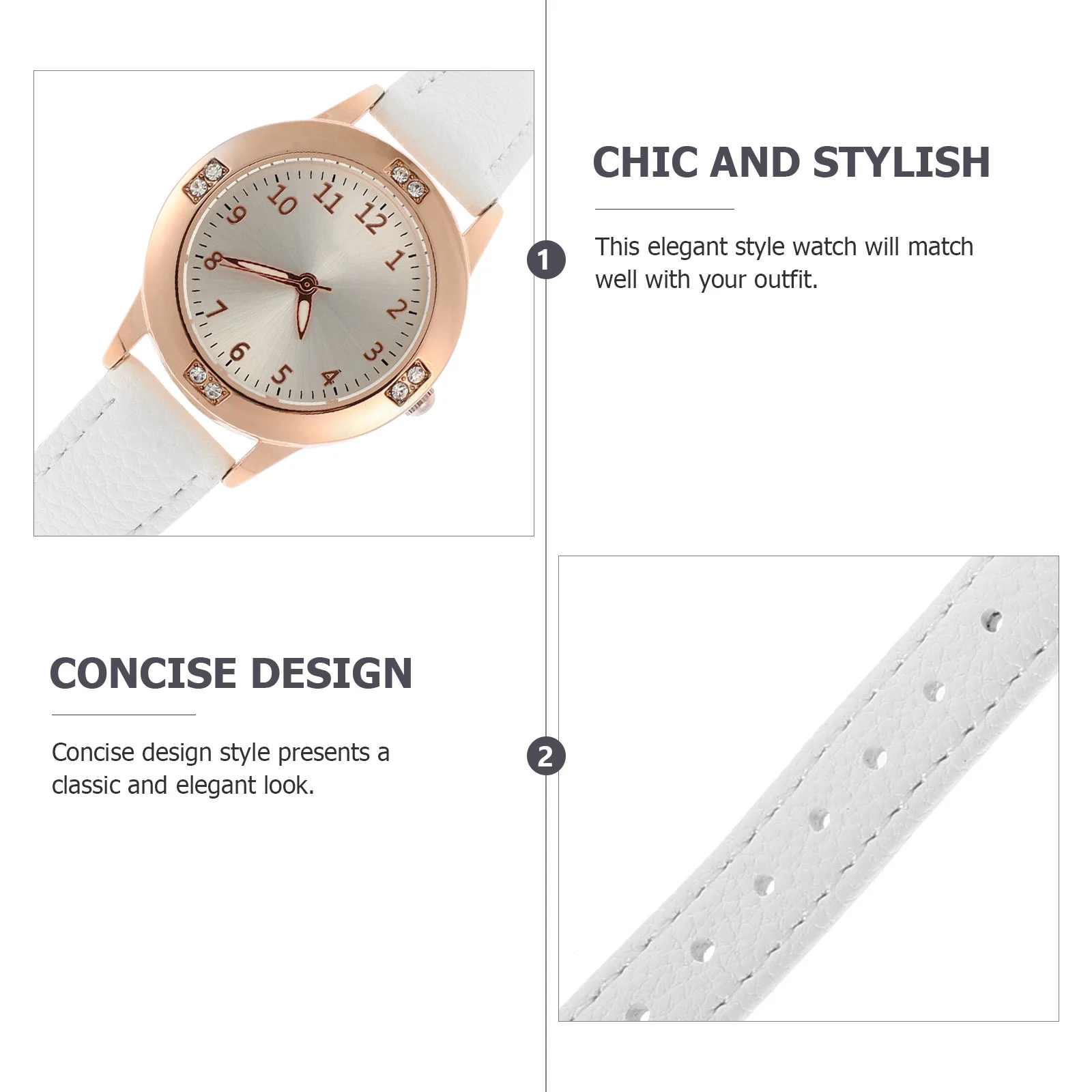 1Pcs Elegant Waterproof Night Luminous Women's Watch Classic Chic Party Festival Practical Quartz Wrist Watch Female