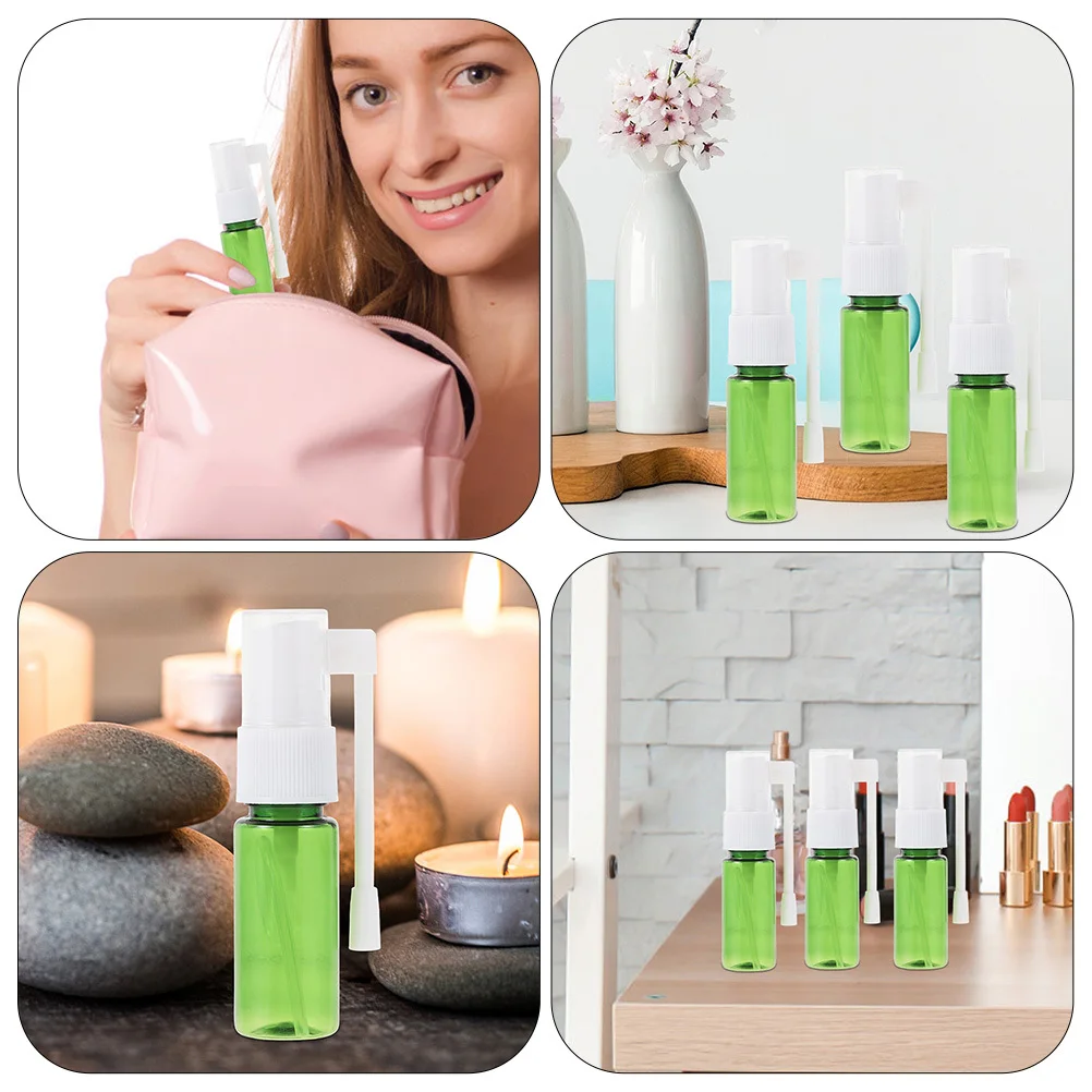 ชุดขวดสเปรย์พ่นจมูก 12 ชิ้น ทำจากพลาสติก PET ทนทาน ป้องกันการรั่วซึม พ่นละอองละเอียด เหมาะสำหรับพกพา ขวดเปล่าสำหรับบรรจุของเหลว