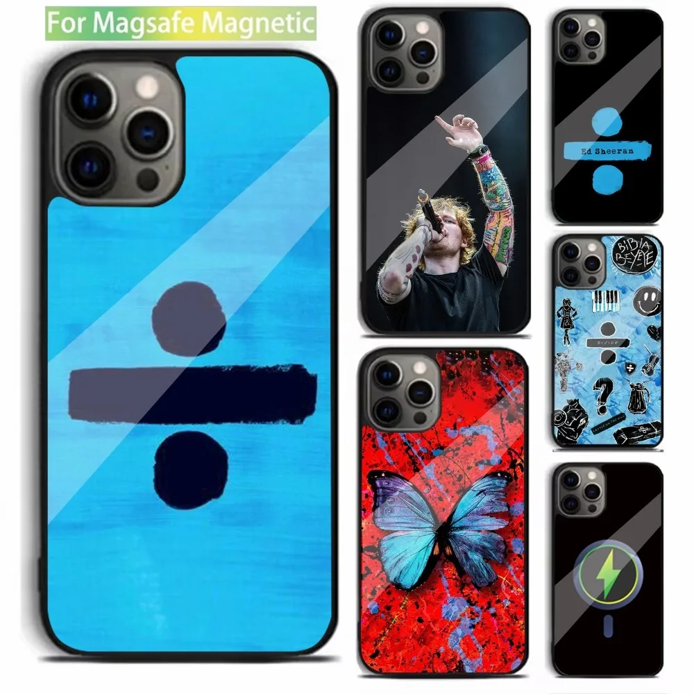 

E-Ed Sheeran UK Singer Phone Case For iPhone 15,14,13,12,11,Plus,Pro,Max Mini Magsafe Magnetic Wireless Charging