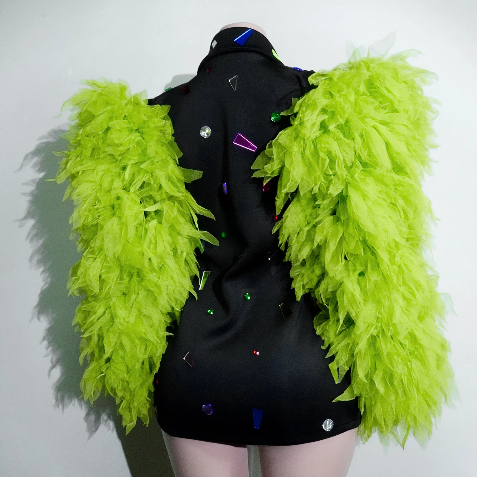 Miroirs scintillants robes de soirée pour femmes col en v profond discothèque DJ Gogo danseurs Costumes spectacle d'anniversaire drag queen chanteur scène