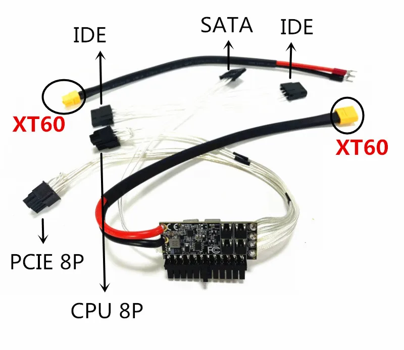 High Quality DC-ATX-600W 12V input DC-ATX Peak PSU Pico ATX Switch Mining PSU 24pin MINI ITX DC ATX PC Power Supply