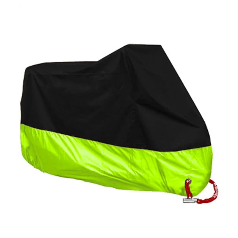 190T Motorcycle Cover Outdoor Thick Waterproof Motorcycle Case UV Anti Indoor for Scooter Dustproof Motorbike Covers Waterproof