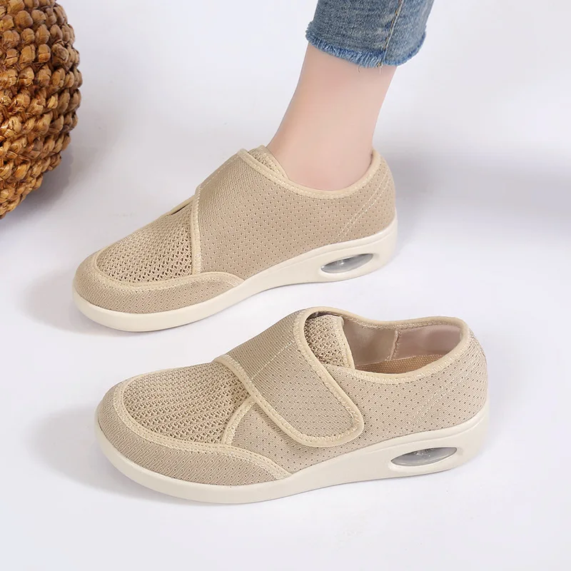 

2024 Cross-Border Spring and Autumn Mom Shoes Tenis Breathable Casual Shoes Fashion Air Cushion Wedge Comfortable Walking