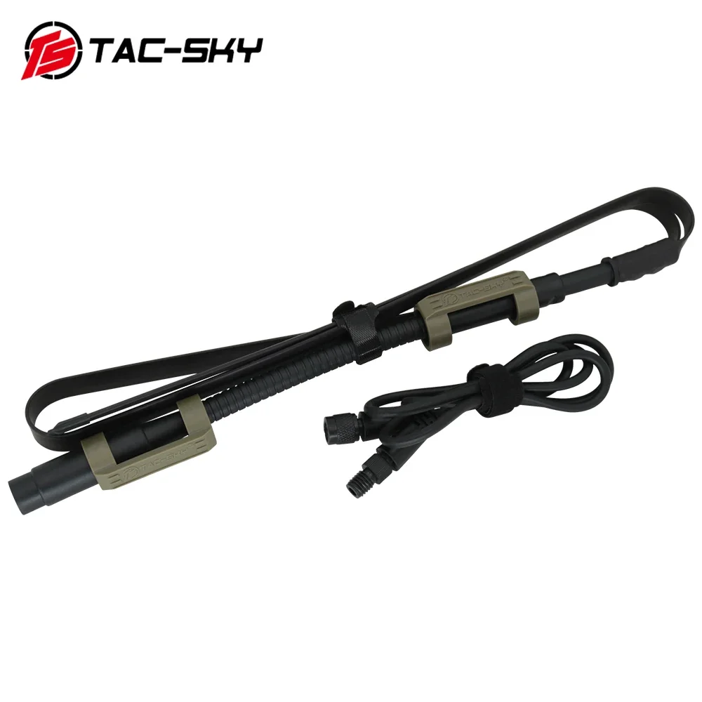 Auriculares tácticoss TS TAC-SKY Airsoft con antena PRC-148/152 - imagen 3
