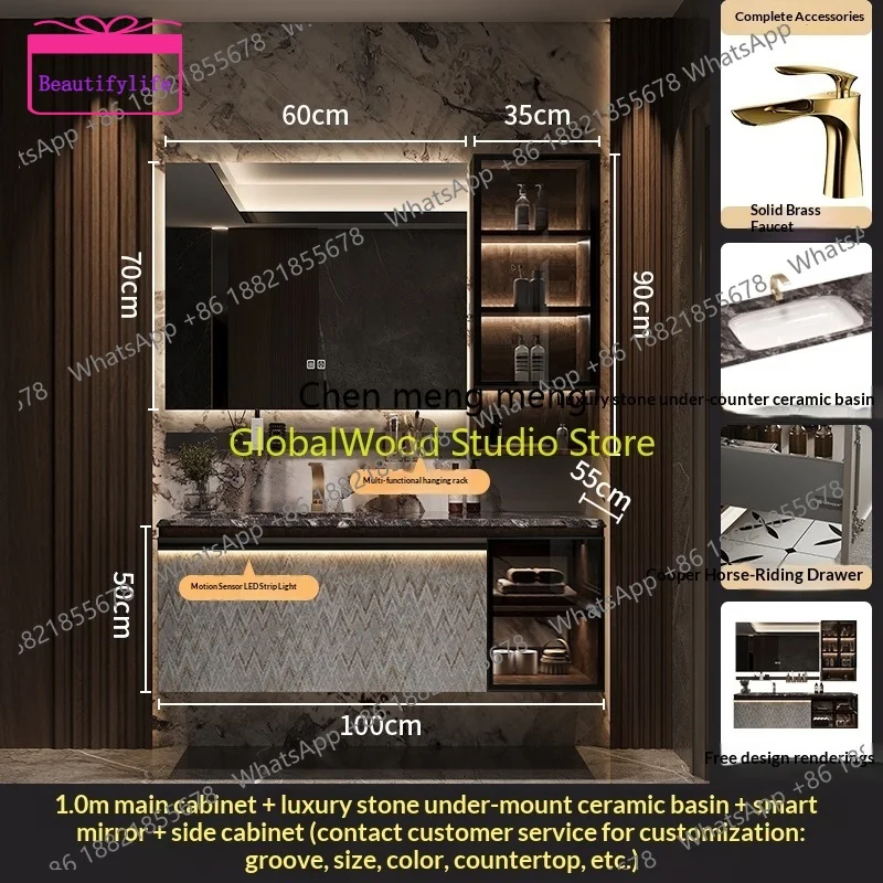 

YL High Bathroom Cabinet Cabinet Cabinet for Bathroom Sink Under the Sink Dresser Furniture Washing Machine Open Cabinets Stor
