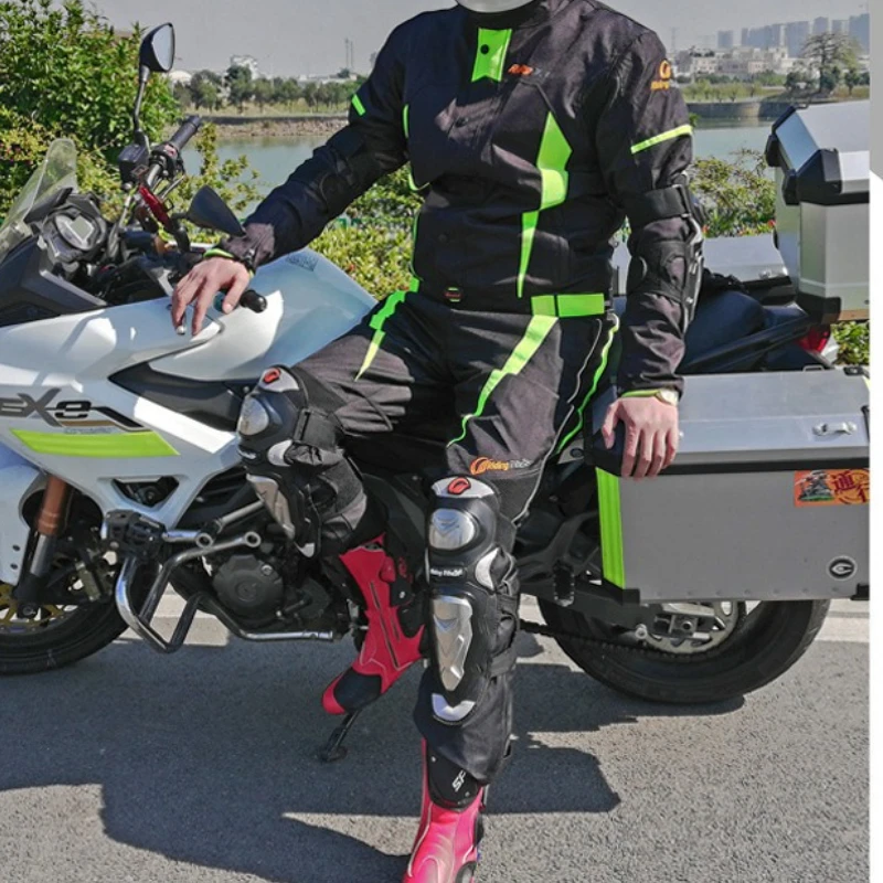 

Riding Tribe Motorcycle Jacket Men Waterproof Anti Fall Warm Riding Clothing Set 4 Seasons Winter with Protective Gear Jacket