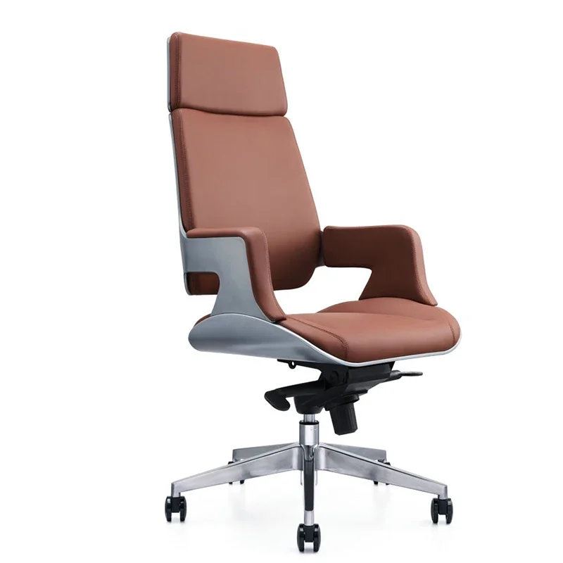 High Quality Leather Executive Office Chairs White And Orange Swivel Chair Office Chair Executive