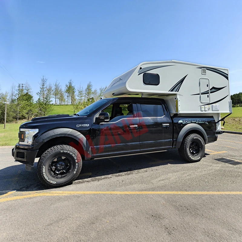 HY Luxury RV Expedition Outdoor Bed Off Road Travel Pop up Hard Top Truck Camper for Pick up Pick-Up Trailers