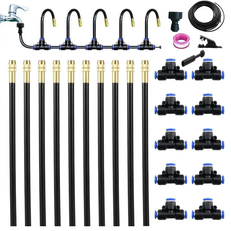 

10-20M Adjustable Garden Drip Irrigation Kit Auto Watering System for Farmland Rotatable Plant Watering Auto Irrigation System