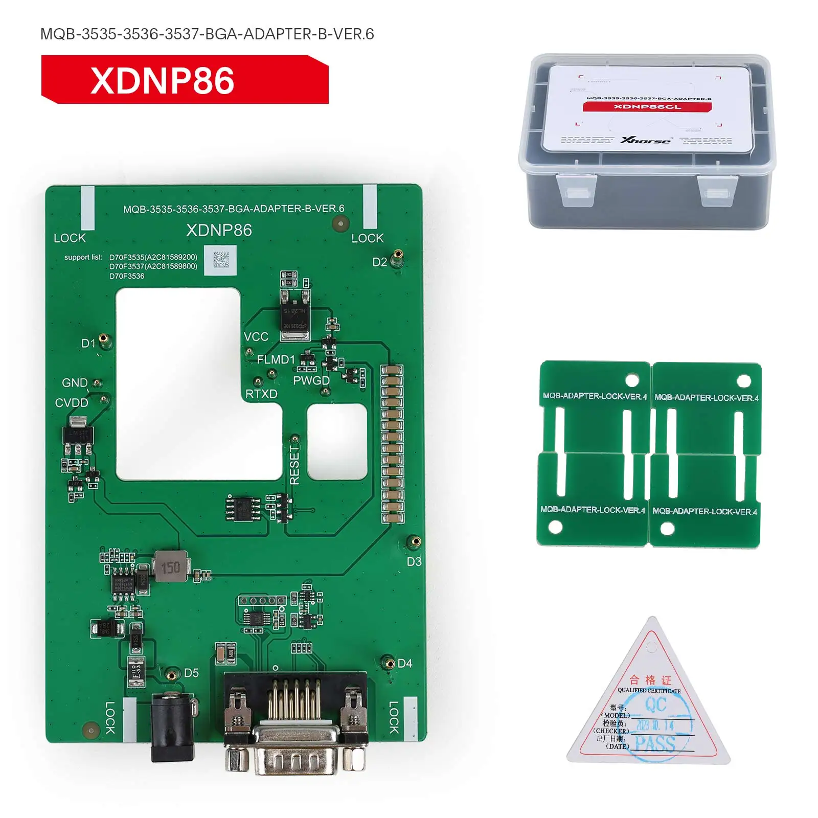 Xhorse MQB48 For VVDI PROG and Key Tool Plus Pad No Disassembly No Soldering 13 Full Set Adapters XDNPM3GL