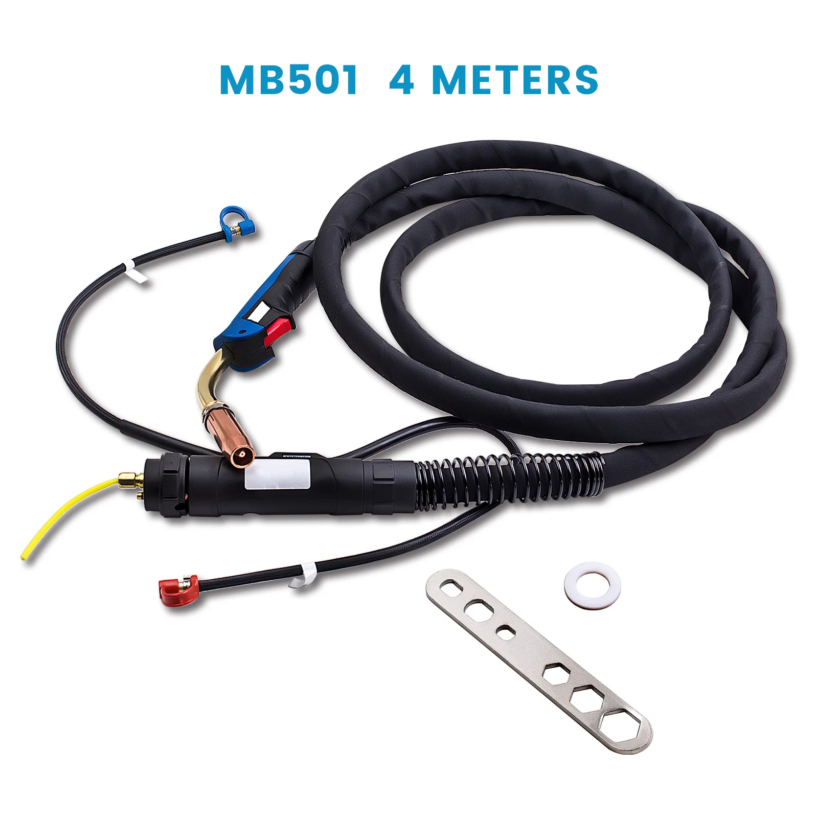Obor las Universal berpendingin air MB 501 550A paket selang 4m MIG MAG obor las gas pelindung umum