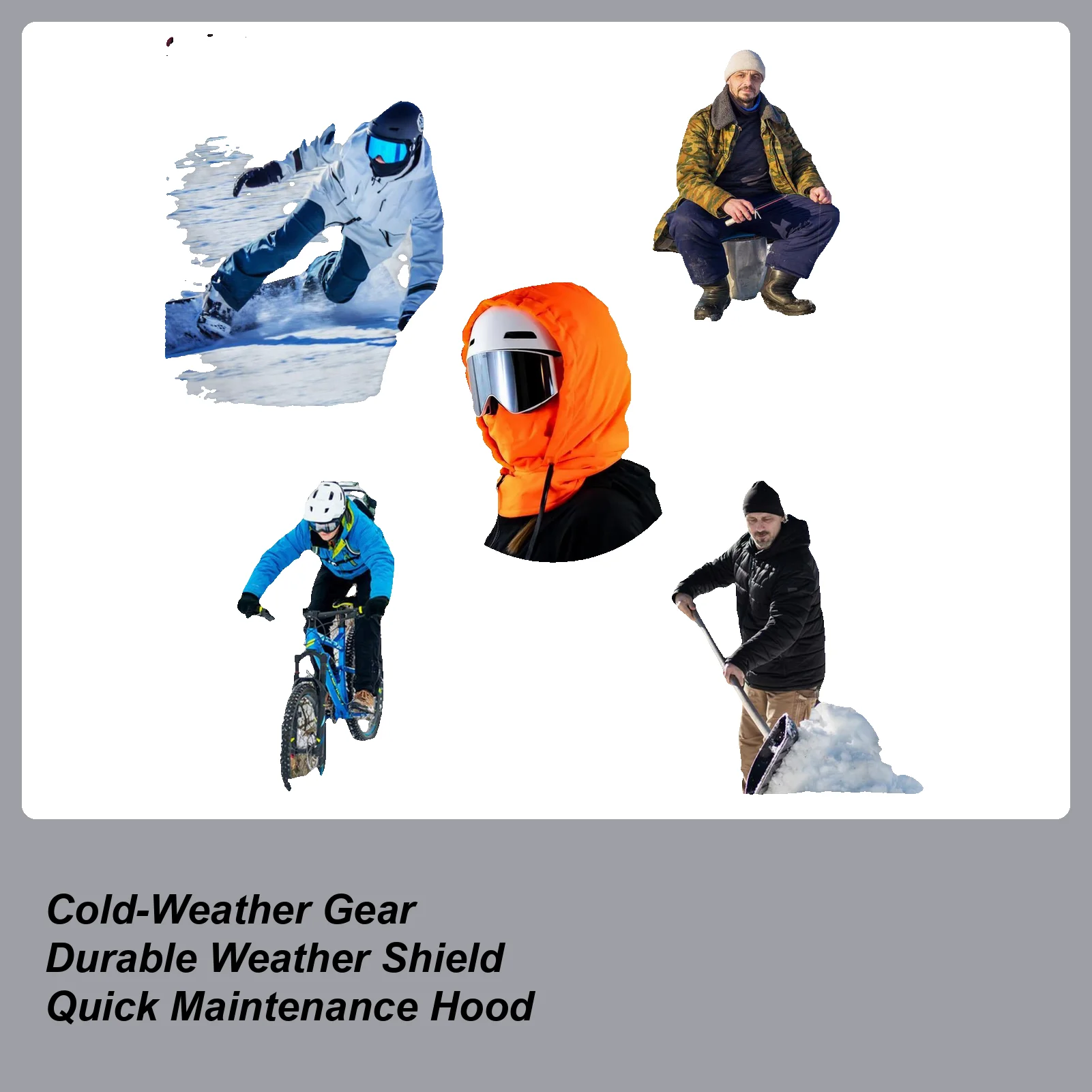 

Fleece Hood Breathable Fleece Windproof Waterproof Face Cover Motorcycle Face Cover For Cycling Dust Outdoor Work Hiking Skiing