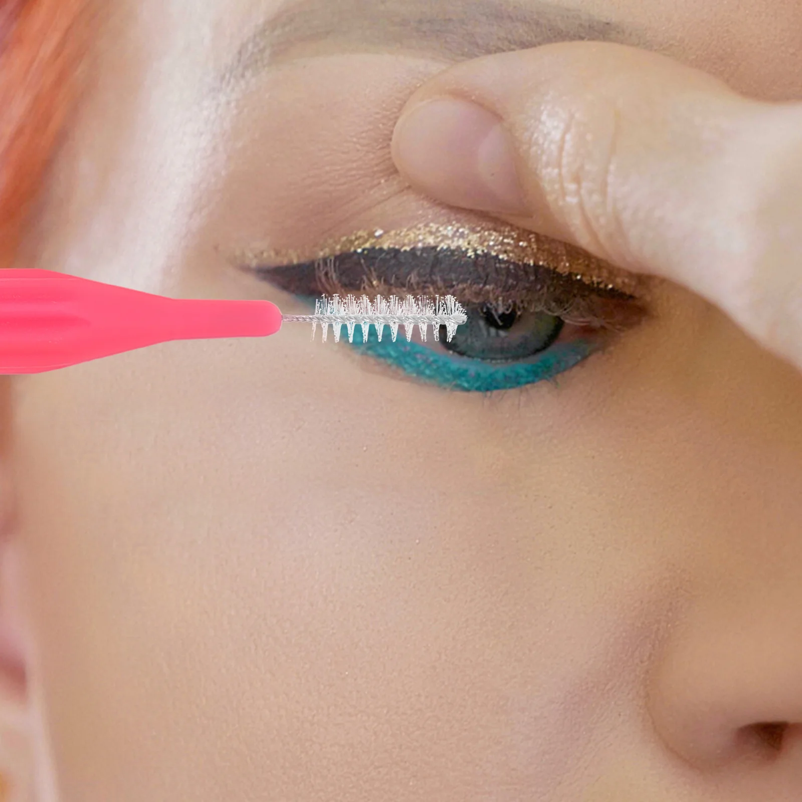 

50 шт., межзубная щетка, легкая, портативная, желтая, красная, зеленая, для чистки зубов, десен, зубные брекеты, нитье для гигиены