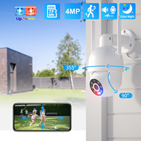 Techage 4K 2K 8MP 4MP PTZ Wireless IP Camera Video WIFI Camera AI Red-Blue Light Alarm Human Detected Surveillance Security