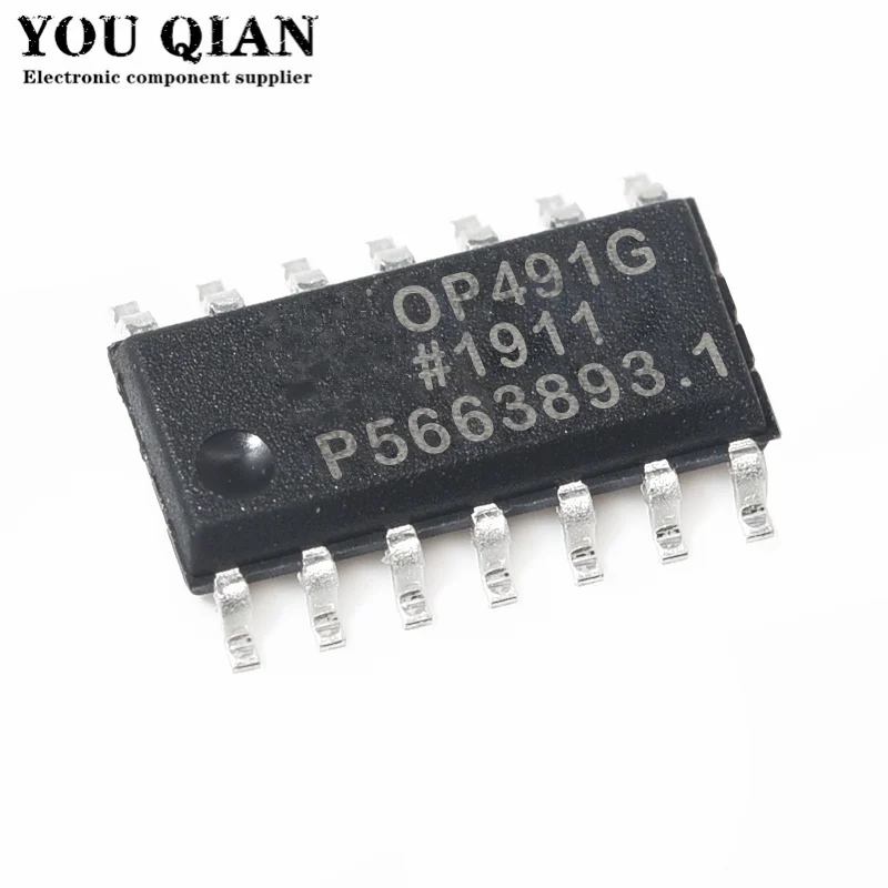 10pcs/lot OP491GSZ OP491 OP491G Gates Sop-14 Operational Amplifier Brand New & Original