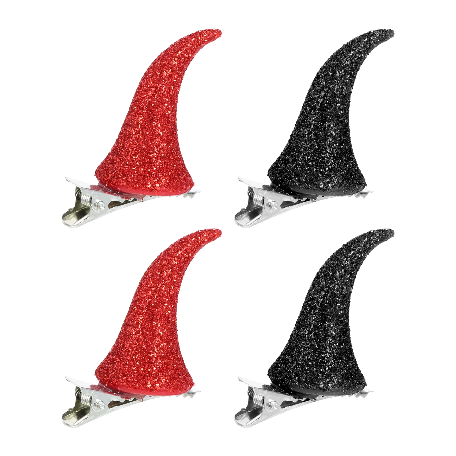 

Ox Horn Headb Creative Headdress Red Black Decorative Clips Halloween Hairpins Headdress Unique Design Gifts