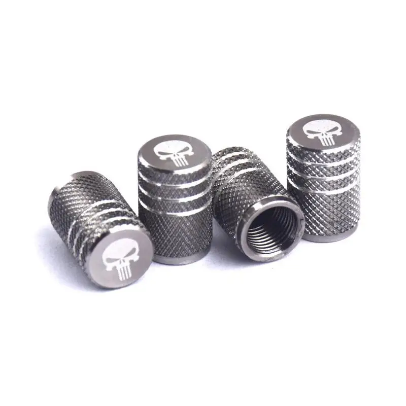 Laser Car Logo Aluminum Alloy Valve Stem Tire Valve Cap Universal Durable Car Tire Accessories Screw-on Small Decoration