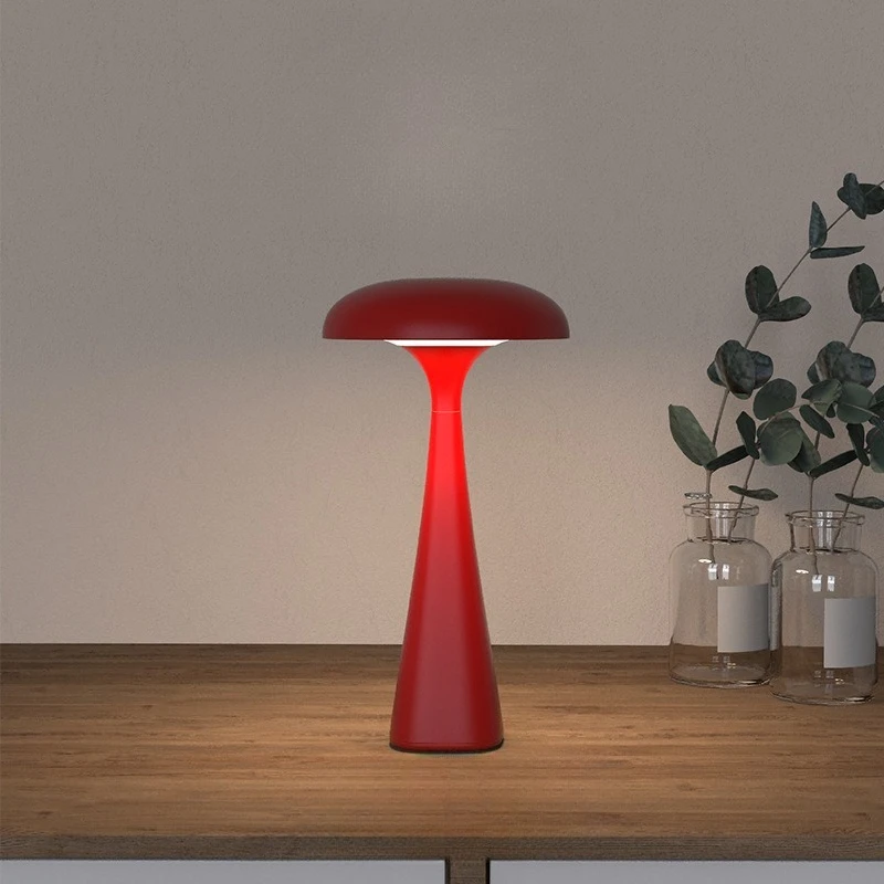 Creative New Jellyfish Mushroom Table Lamp Portable Bar Table Lamp USB Charging Touch Atmosphere Decoration Night Light