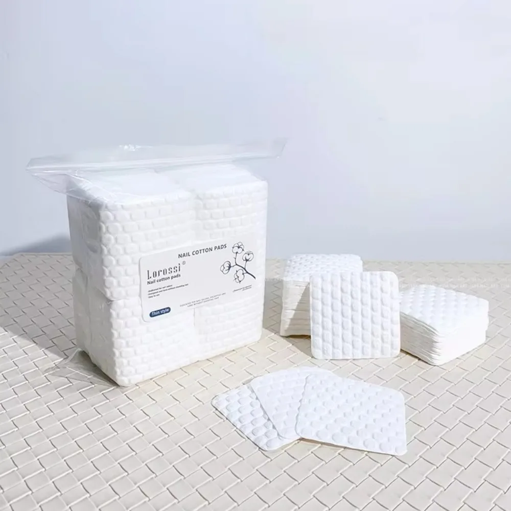 500 قطعة جديد لينة مسمار القطن مناديل غير تساقط سوبر ماصة تنظيف وسادات قطنية مزيل طلاء الأظافر مناديل العناية بالأظافر