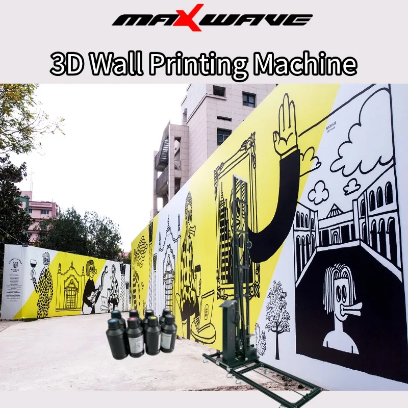Advanced Wall&Floor Printer Machine Portable Design with UV Inkjet for High Quality Printing on Multiple Flat Surfaces Up to 4M