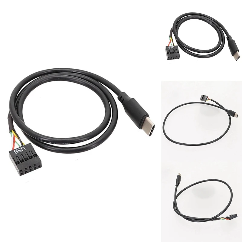 USB 9Pin To USB Type C Cable For Computer Motherboard To USBC Secondary Screen PC LCD Screen 9Pin USB Cable Adapter