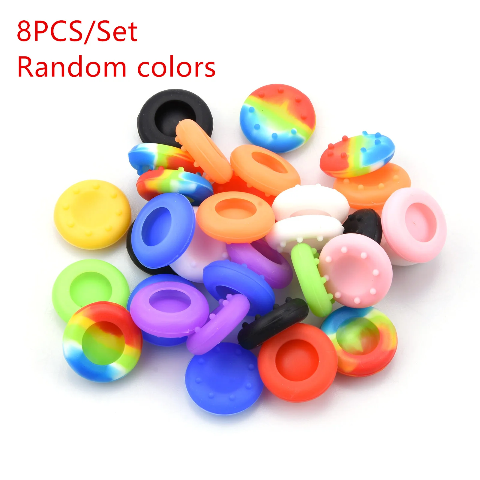 8 Pc Siliconen Multi Kleuren Gel Analoge Duimgreep Stick Handvat Rock Caps Voor PS4/PS3 Xbox 360/Xbox One Controller Willekeurige Kleuren