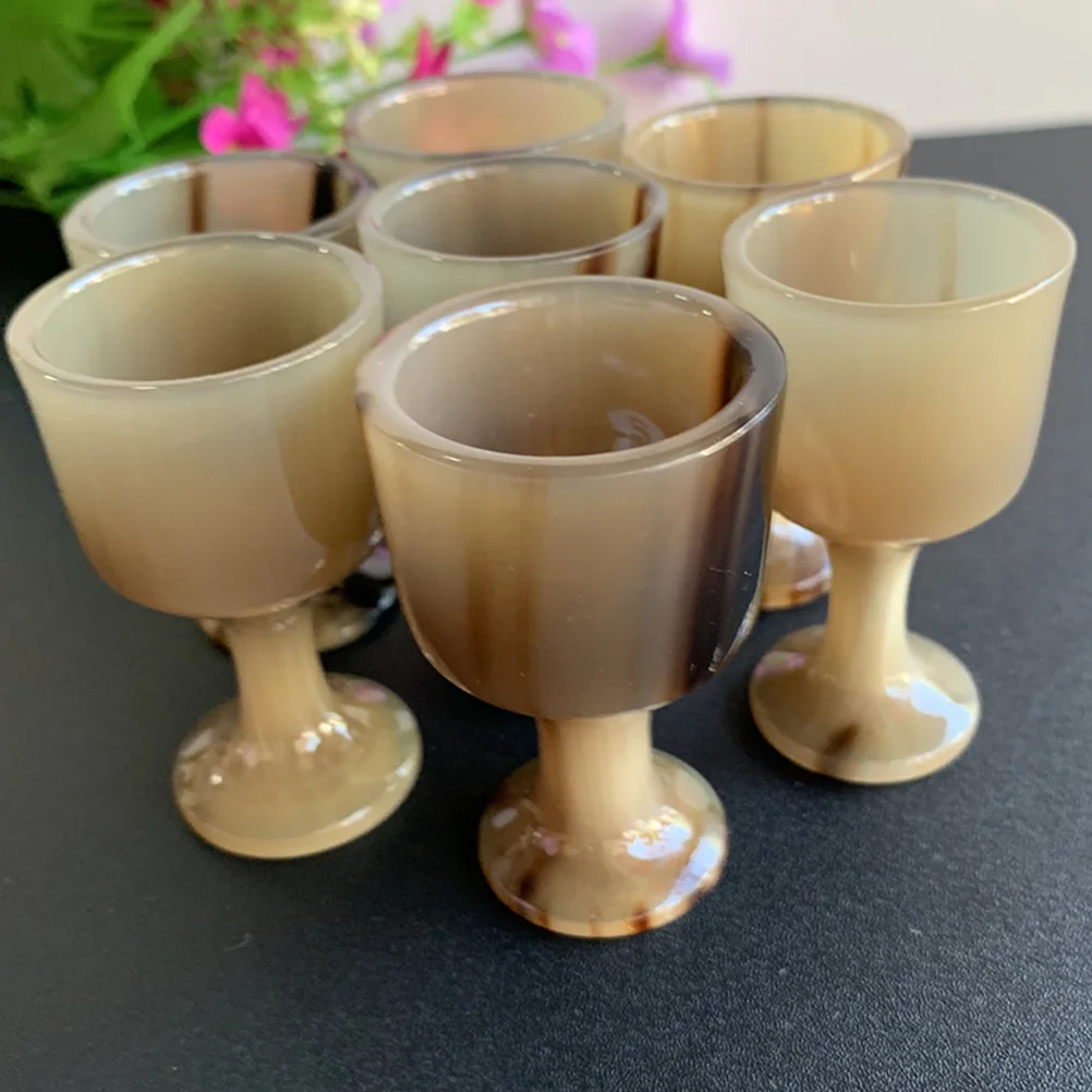 

Goblet Artwork Decor Small Horn Cup For Decor Horn Goblet For Drinking Handless Drinking Vessel Ox Beer Cup for Home Bar
