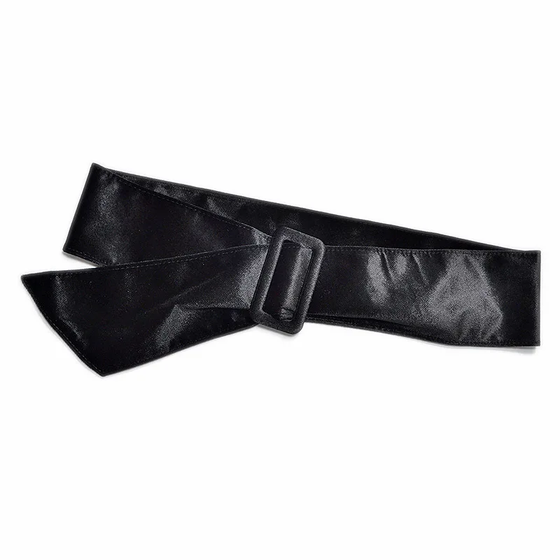 Women Autumn And Winter New Waist Cover Wine Red Golden Velvet Wide Belt 7cm Versatile Decorative Bandage With Down Accessories