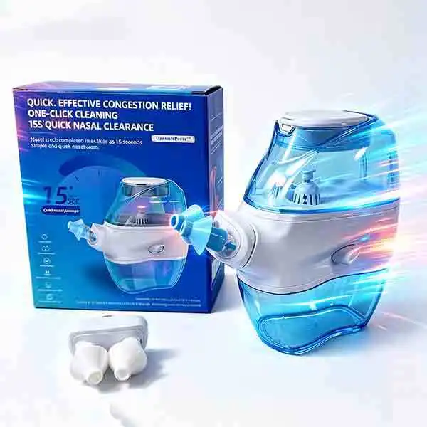 

Nasal irrigator 360° clean nasal cavity nose get the dunk out Keep the nasal cavity clean and healthy electric nose cleaner