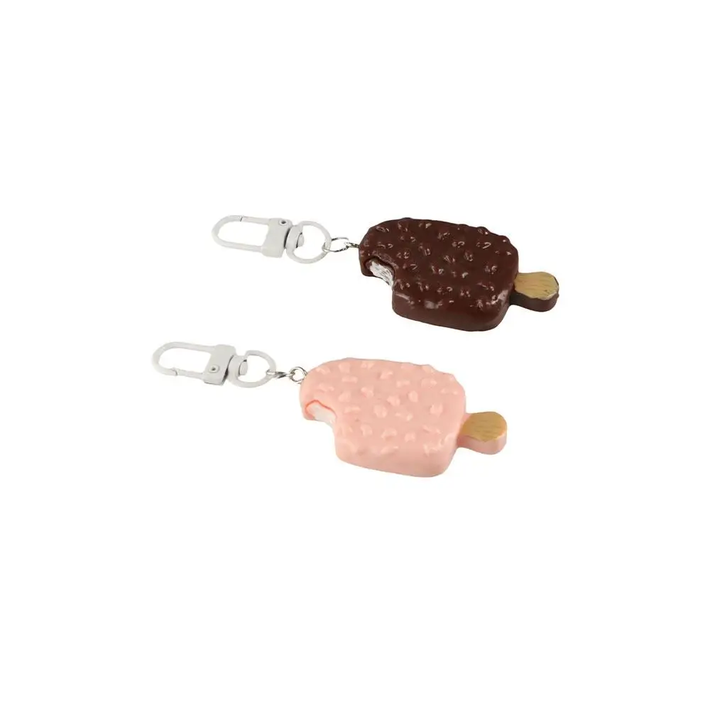 Bag Pendant Chocolate Ice Cream Keychain Car Keychains Charms Simulation Food Keychain Jewelry Accessories Resin Keychain Women