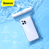 Baseus Waterproof Phone Case For iPhone 13 Pro Max IPX8 Water proof Phone Bag For Samsung Xiaomi Poco Universal Swim Pouch Cover