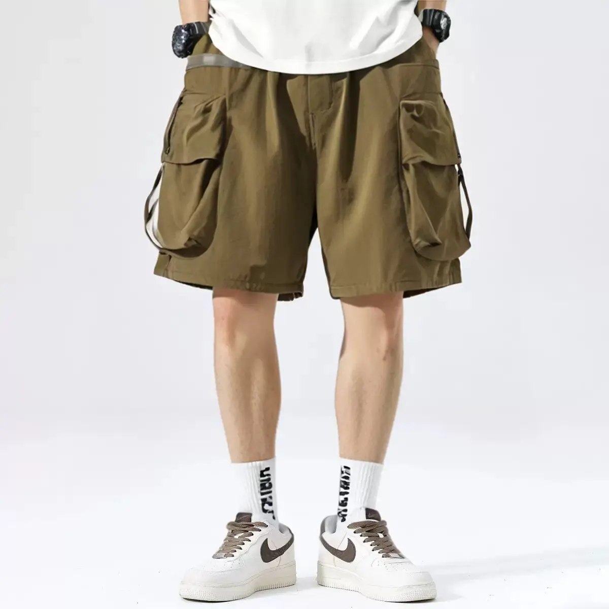 

Japanese Kapital Vintage Quick-dry Large-pocket CityBoy Loose-fitting Shorts for Men and Women