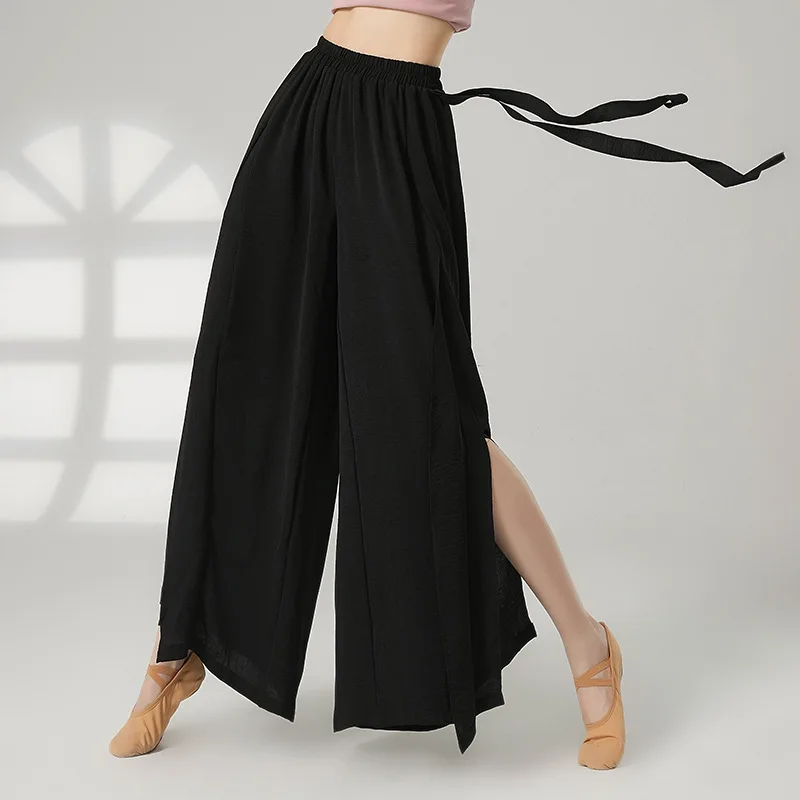 

Classical dance new elegant split wide-leg practice pants Chinese modern dance body training dance pants