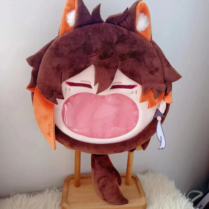 Genshin Impact Zhongli Itabag Cartoon Animation Game Peripheral Anime Cotton Doll Plush Doll Backpack Student Messenger Bag New