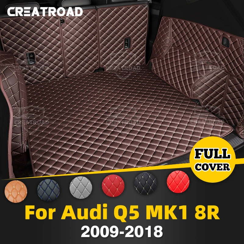 

CREATROAD для Audi Q5 MK1 8R 2009-2018 2017 2016 2015 2014 автоматический коврик для багажника с полным покрытием, автомобильный багажник, аксессуары для интерьера