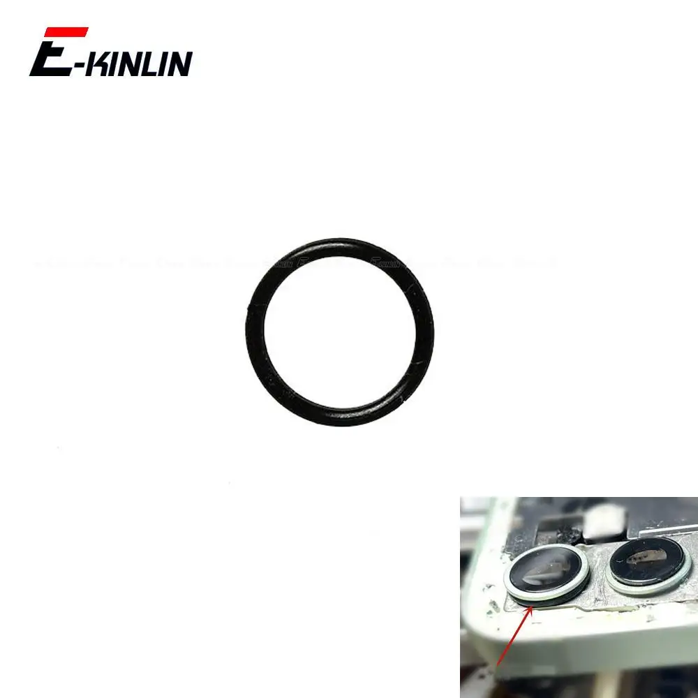 100pcs Back Camera Lens Cover Waterproof Seal Rubber Ring Circle For iPhone 11 12 13 mini 14 Plus Pro X XR XS Max Repair Parts