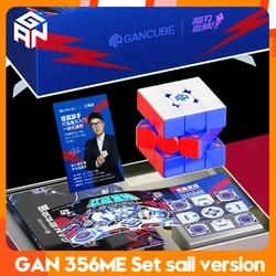 GAN 356 ME Limited edition Magnetic Magic Speed Cube Stickerless Professional Fidget Toys GAN 356 Linglong Cubo Magico Puzzle