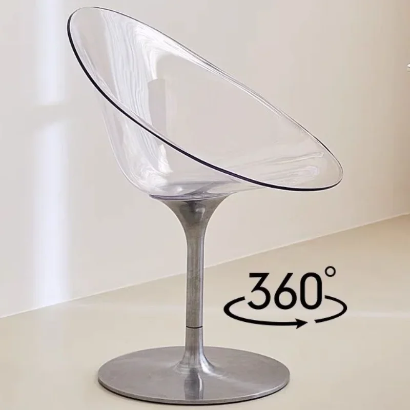Nordic 360° Rotation Living Room Chairs Modern Dining Chair Minimalist Portable Chair Design Office Chairs Home Furnitures