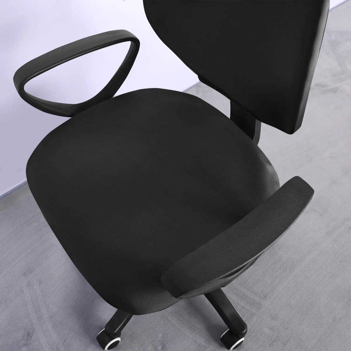 

Stretchy Chair Cover Elastic Office Protector No Armrests Reusable Bright Color Wrinkle Resistant Easy Wash Sofa Cover