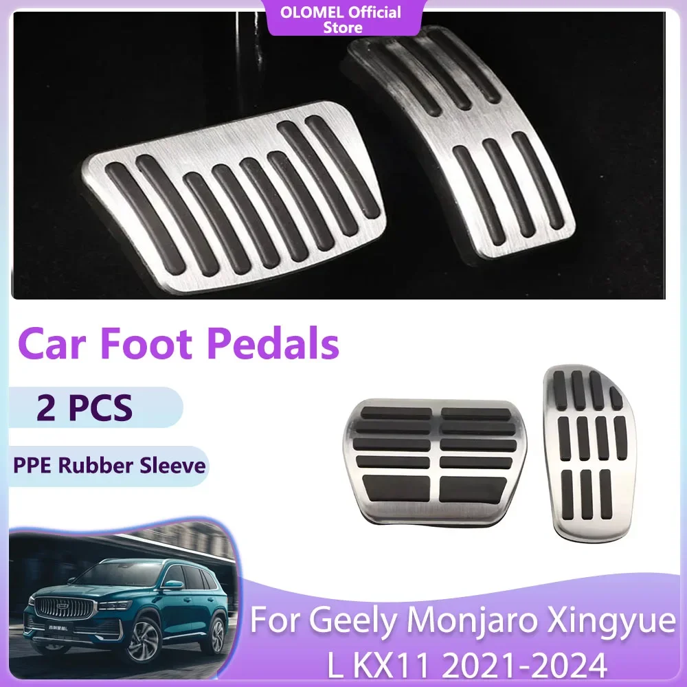 

Для Geely Monjaro Xingyue L KX11 2021-2024 2022 2023 автомобильная подставка для педалей топливный тормоз нескользящий без сверления детали