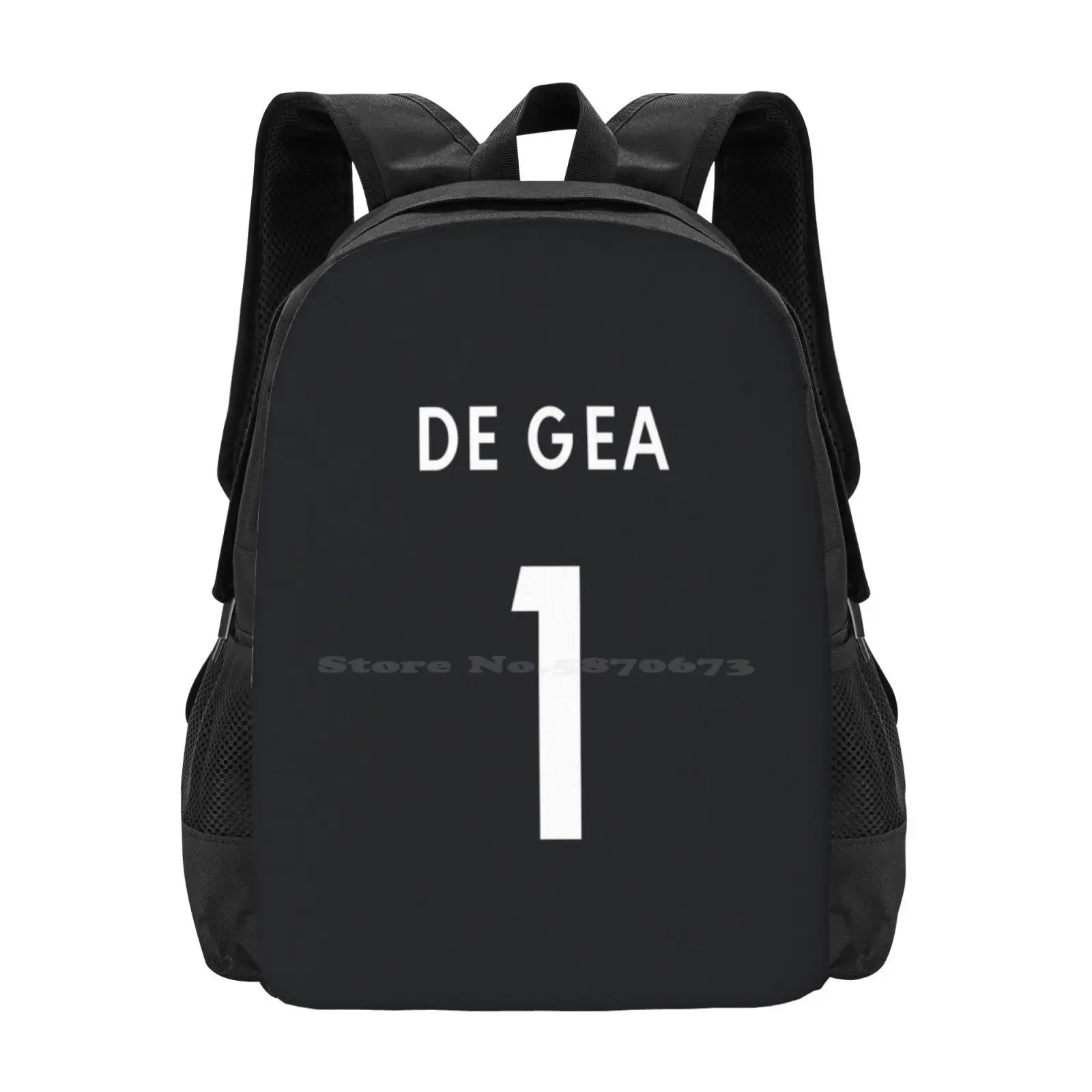 

David De Gea-- 2017 / 18 Shirt Pattern Design Bag Student's Backpack David De Gea Premier League Football Soccer