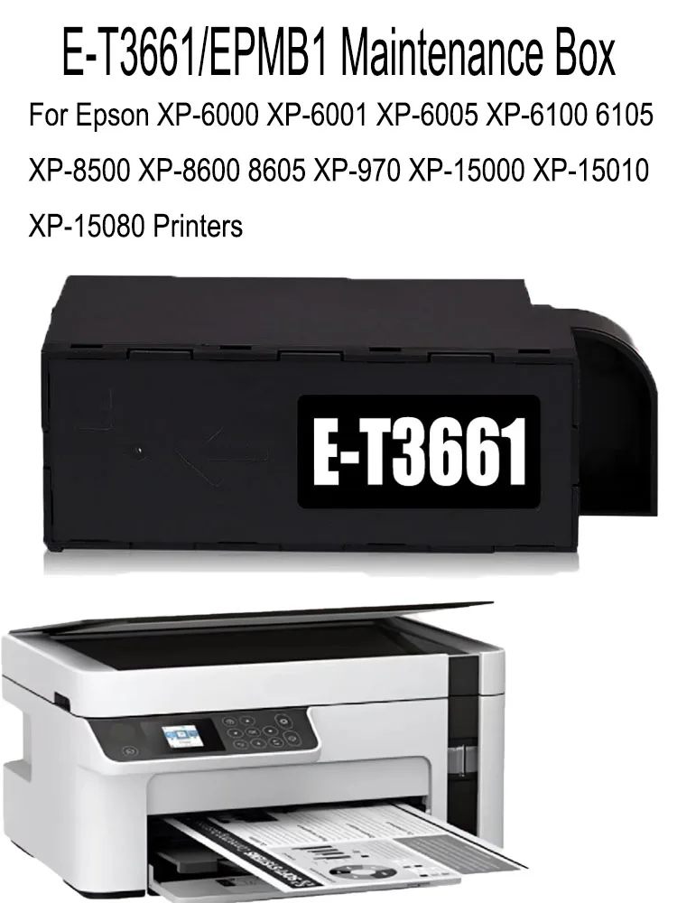 T3661 Maintenance Box For Epson XP-6000 XP-6001 XP-6005 XP-6100 6105 XP-8500 XP-8600 8605 XP-970 XP-15000 XP-15010 XP-15080