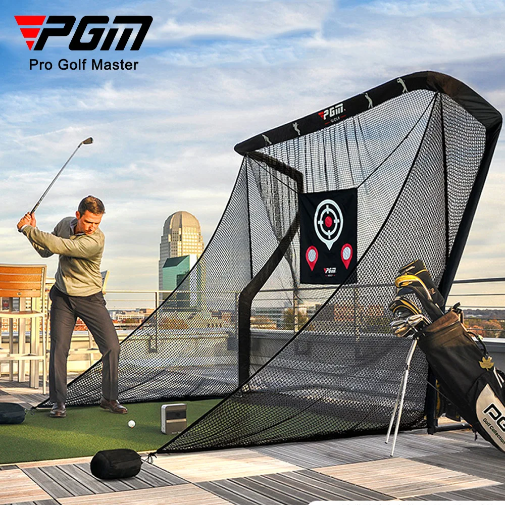 PGM Golf Practice Net,Swing/Cut Training Equipment,Target Strike Practice Golf Net, Golf Anti Bounce Strike Net,Golf Equipment