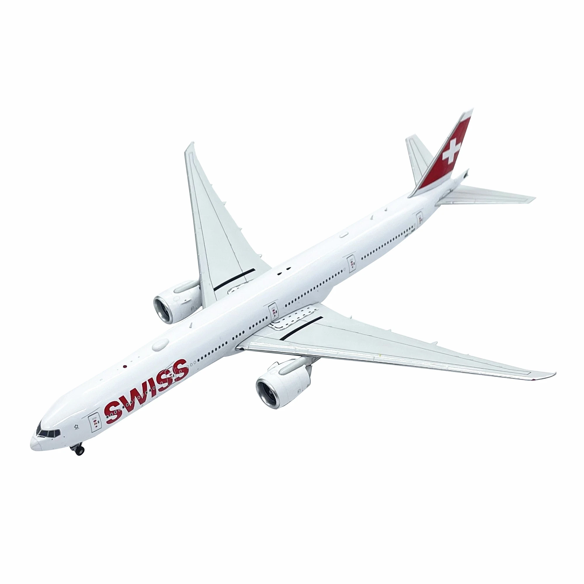 

Diecast Swiss Air B777-300ER Civil aviation Passenger Plane Alloy Model 1:400 Scale Toy Gift Collection Simulation Display