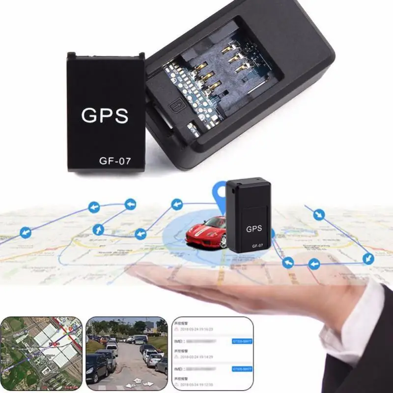 Minirastreador GPS para coche, localizador de seguimiento en tiempo Real, montaje magnético fuerte, posicionador de mensajes SIM, pista antirrobo,