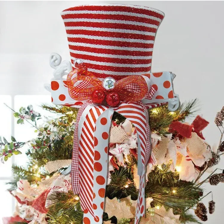 New Product Ideas 2024 Promotional Party Supplies Luxury Christmas Tree Topper For Tree Decor