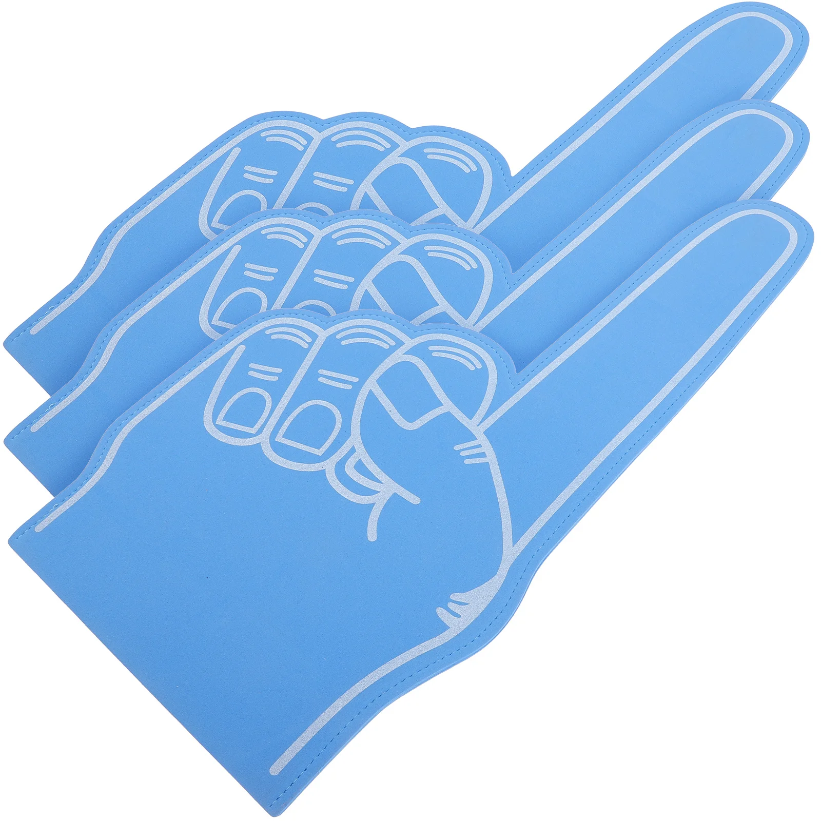 

3 Pcs Foam Fingers Party Props Cheering Cheerleading Stuff Noise Maker Sports Foams Decorations Ball Event Cartoon