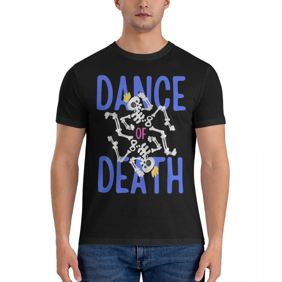 Dance Macabre By Edmund The Blue Edition Men's T Shirt Dance Of Death Casual Tees Short Sleeve O Neck T-Shirts Cotton