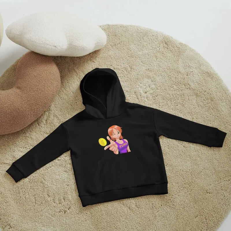 เสื้อฮู้ดเด็กแขนยาวมีกระเป๋า สีดำ ลายการ์ตูนอนิเมะ บรูค นามิ ช็อปเปอร์ สำหรับฤดูใบไม้ร่วงและฤดูหนาว ของขวัญคริสต์มาส